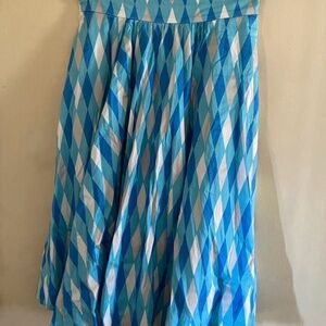 Pinup Couture Blue Harlequin Skirt